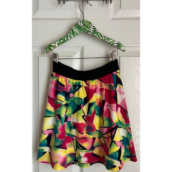 Kidpik Girls Pull On Abstract Print Skater Skirt sz S - Picture 1 of 2